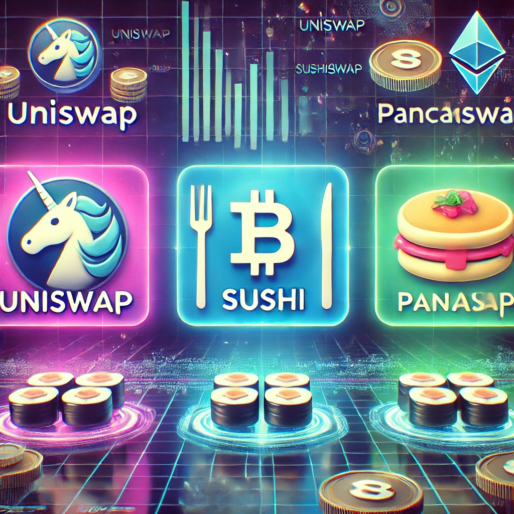 DEX, Uniswap, SushiSwap, PancakeSwap