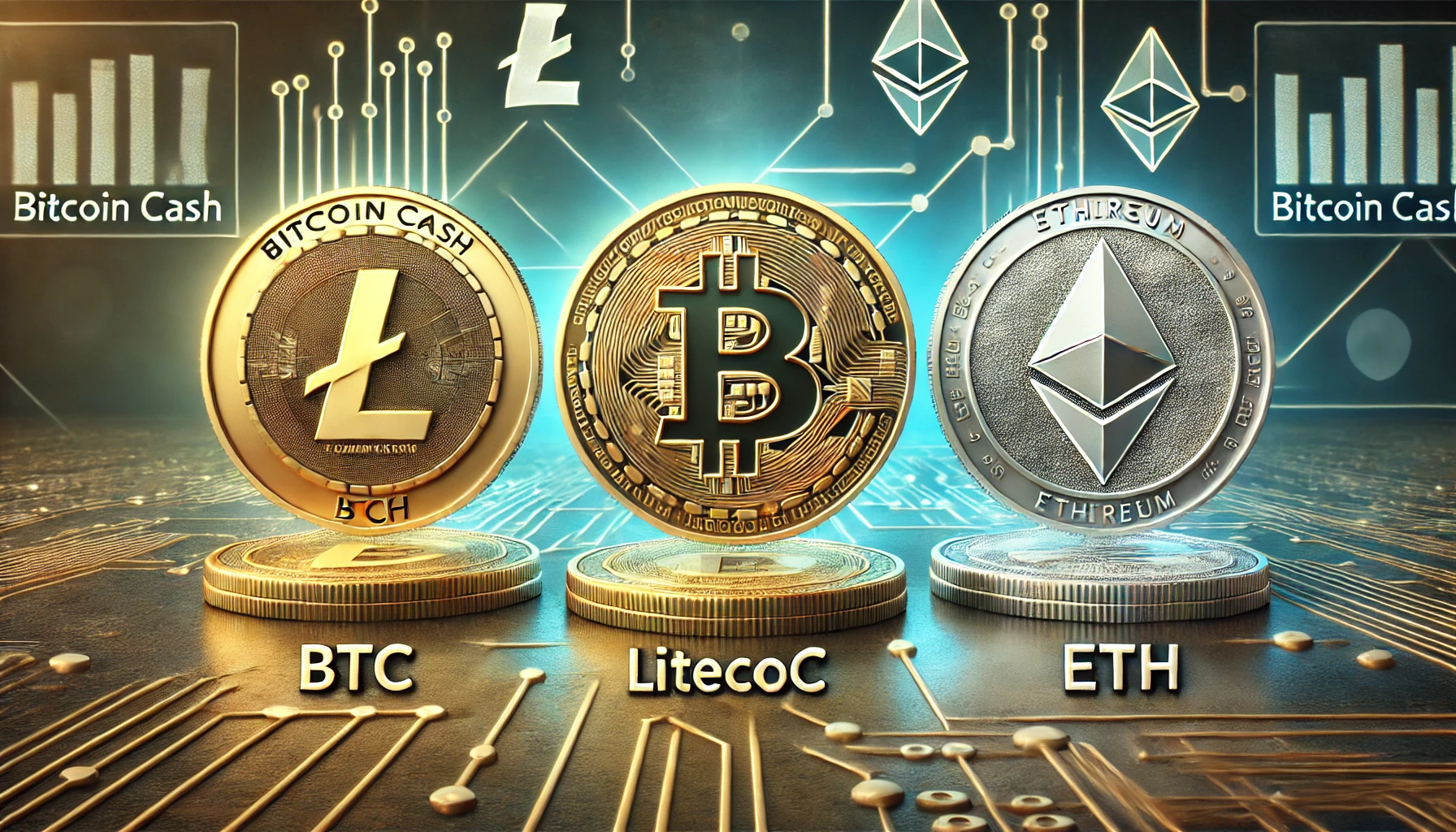 Bitcoin Cash (BCH) Litecoin (LTC) Ethereum (ETH)