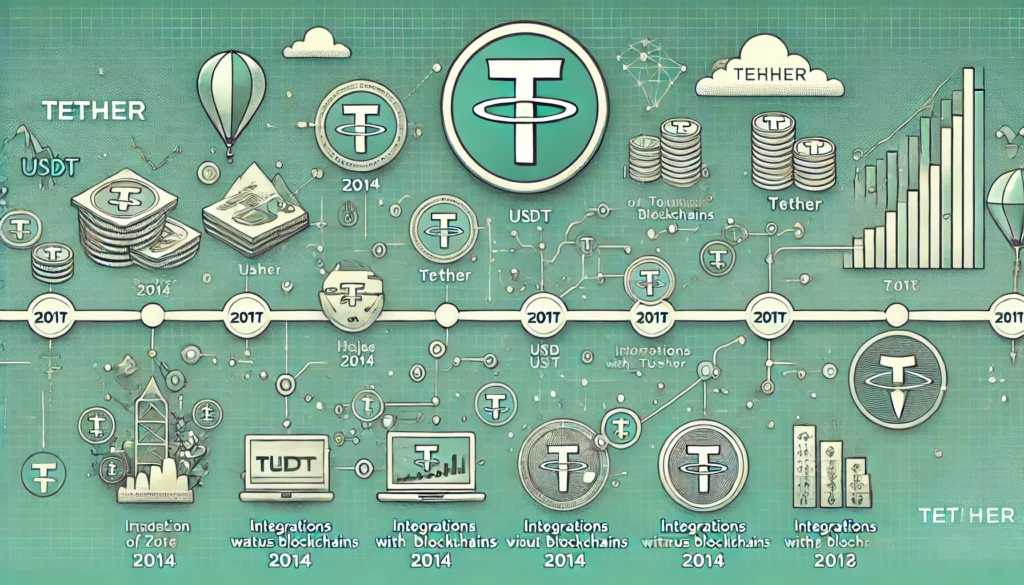 Tether USDT stabil coin