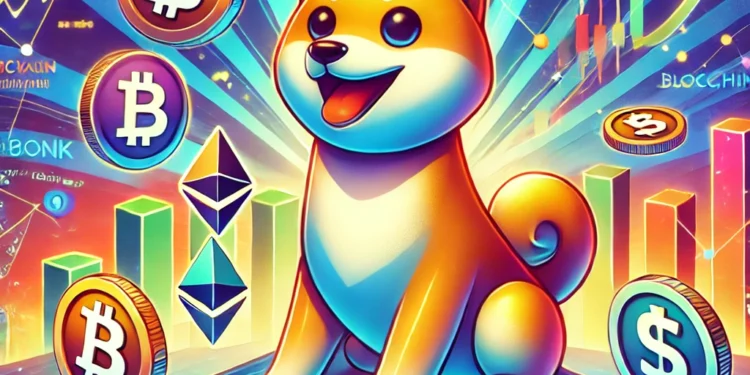BONK, Dogecoin, Shiba Inu, Solana, kriptovaluta, mém-kriptó, blokklánc, decentralizált pénzügy, DeFi, tranzakciós költségek, volatilitás, közösségi média, befektetés, árfolyam, kockázat, nyereség, decentralizált alkalmazások, NFT, közösség, spekulatív