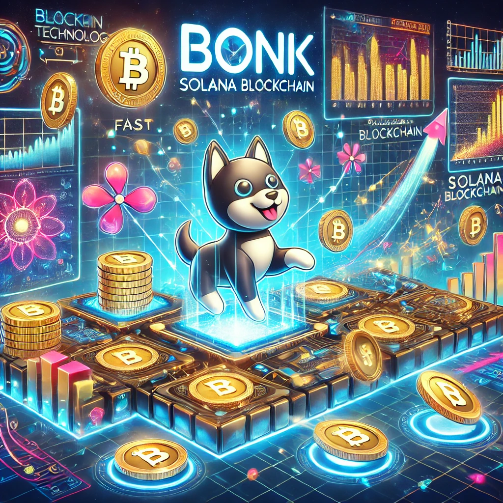 BONK, Dogecoin, Shiba Inu, Solana, kriptovaluta, mém-kriptó, blokklánc, decentralizált pénzügy, DeFi, tranzakciós költségek, volatilitás, közösségi média, befektetés, árfolyam, kockázat, nyereség, decentralizált alkalmazások, NFT, közösség, spekulatív