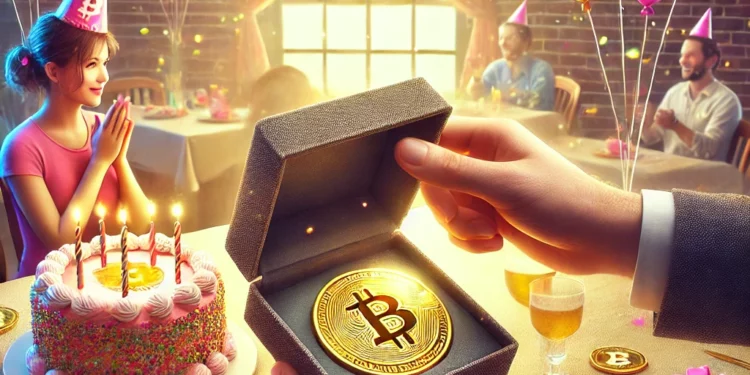 bitcoin ajándékba