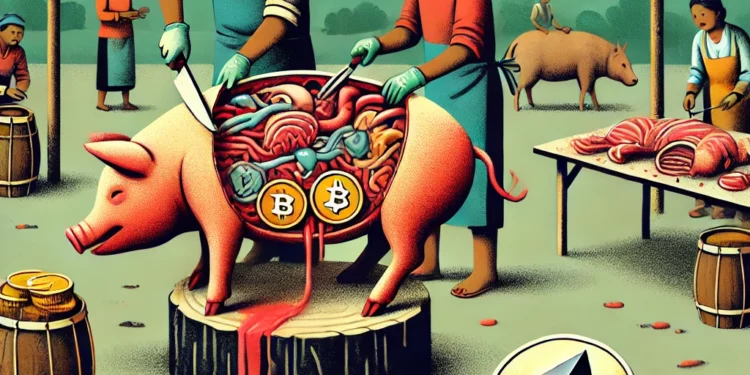 Pig butchering azaz disznóvágás kriptovaluta csalás és átverés