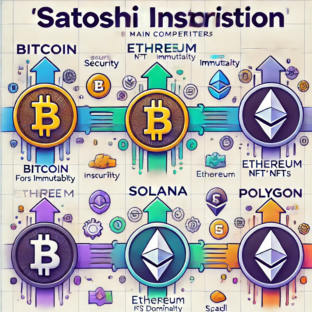 Satoshi Inscription Bitcoin, Ethereum, Solana és Polygon