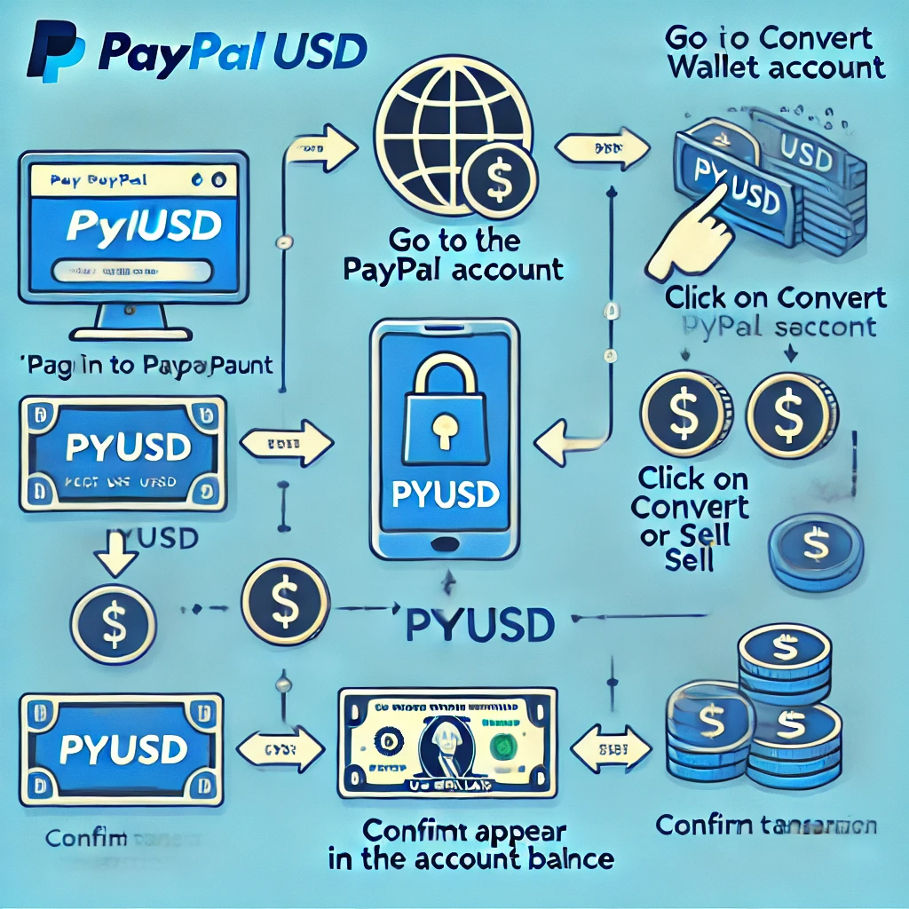 PayPal USD (PYUSD) stabil digitális coin change USD