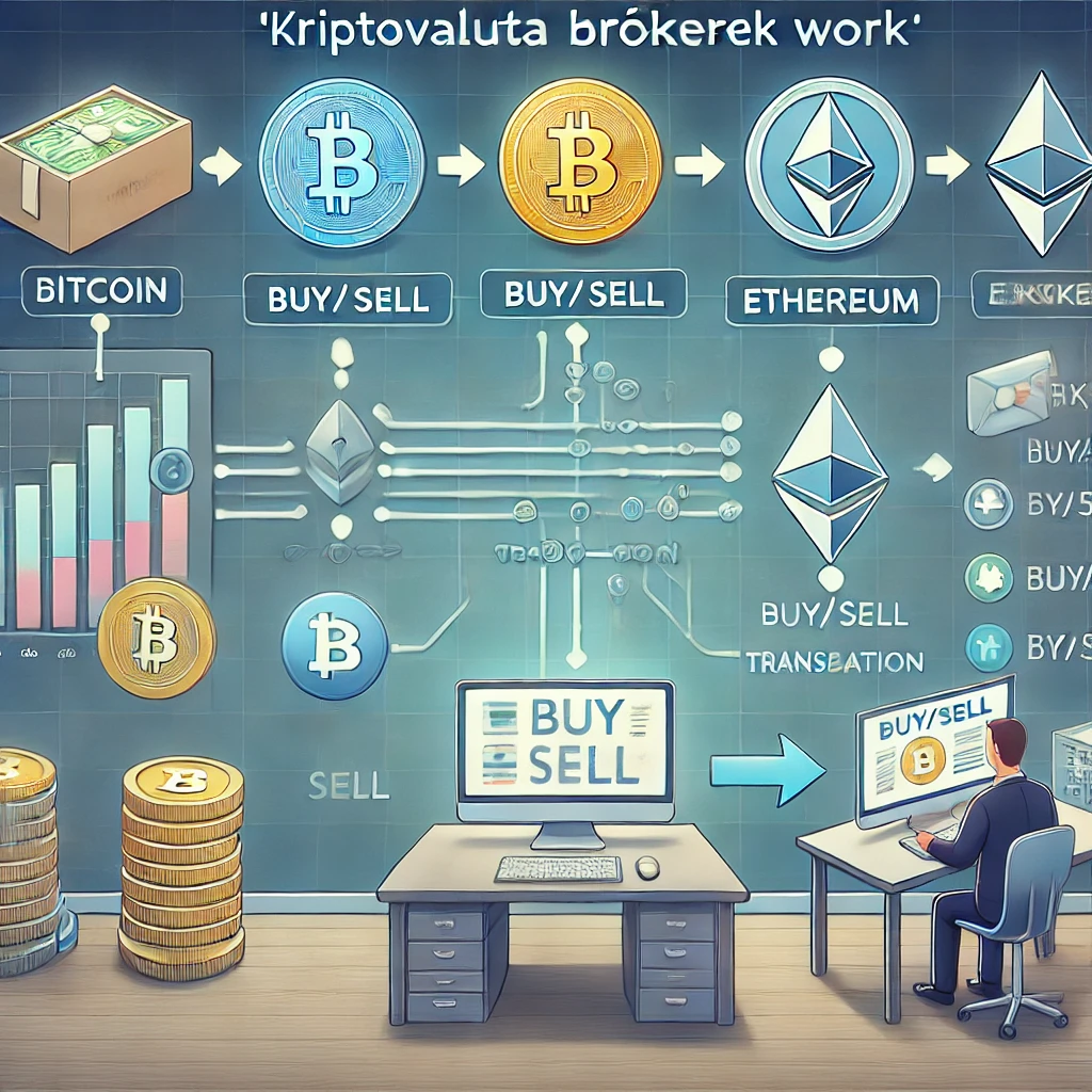 Kriptovaluta Bróker jelentése fogalma működése