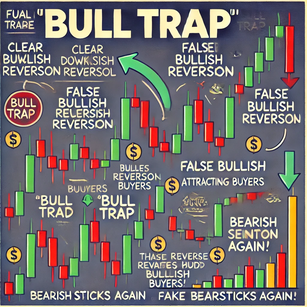 Bull Trap bikacsapda fogalma jelentése jelenség medvepiac (bearish trend) bikapiac (bullish trend) kialakulása