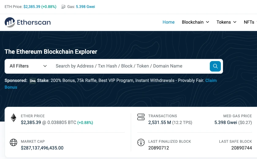 Kriptovaluta átutalások ERC20 hálózaton és az Etherscan működés