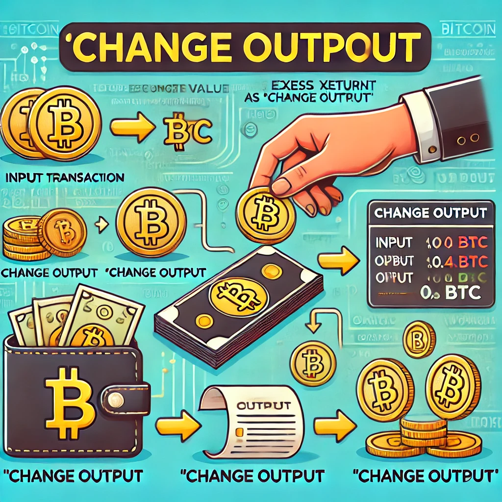 Change Output fogalma értelmezése lényege pénztárca