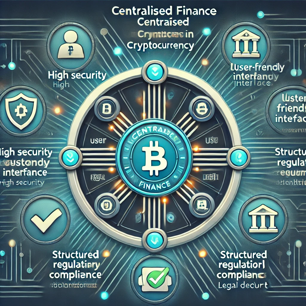 Centralised Finance (CeFi) Központosított Pénzügyek fogalma értelmezése kriptovaluta platform előnyei