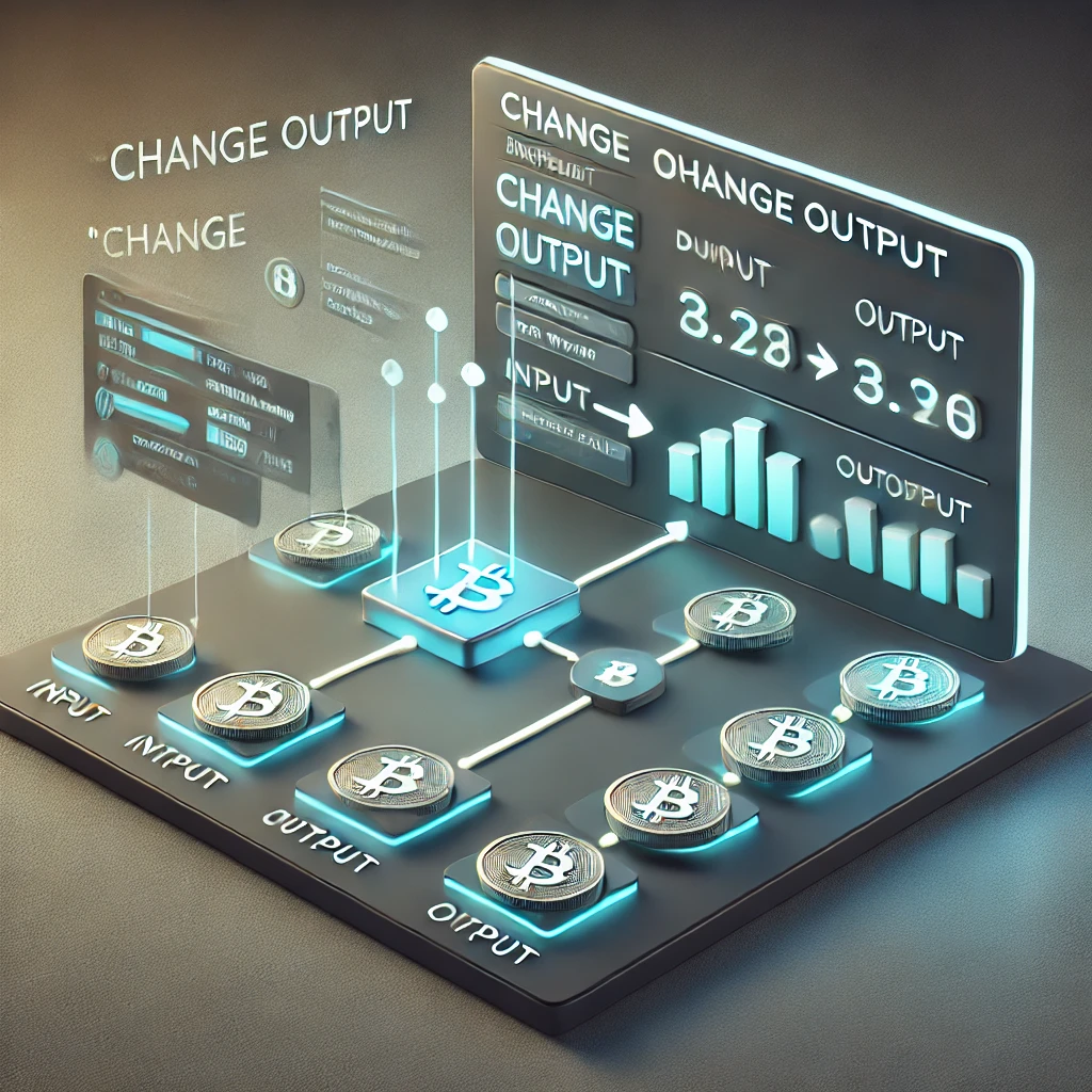 Change Output bitcoin tranzakció fogalma értelmezése