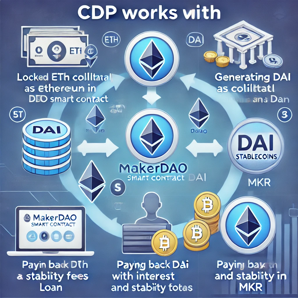 Collateralized Debt Position (CDP) fogalma kriptovaluta működése