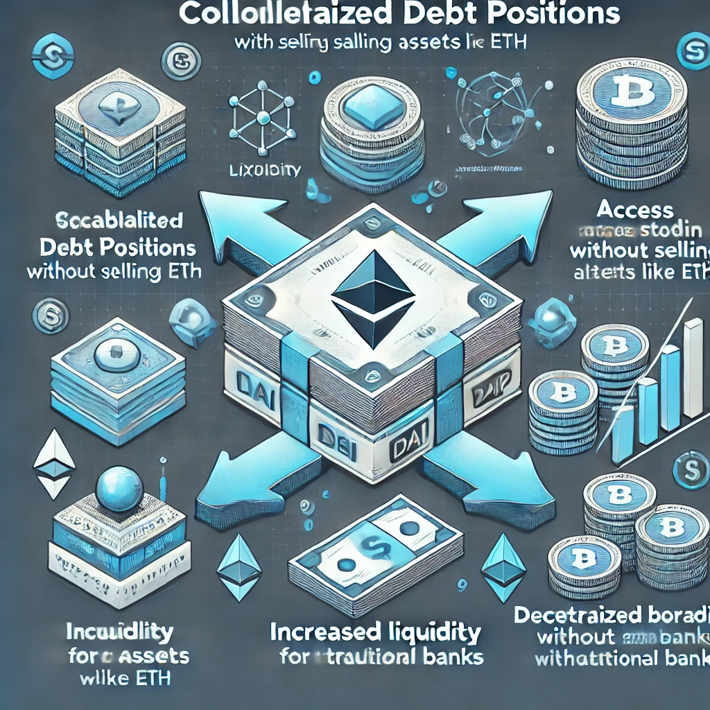 Collateralized Debt Position (CDP) fogalma kriptovaluta használata okosszerződés