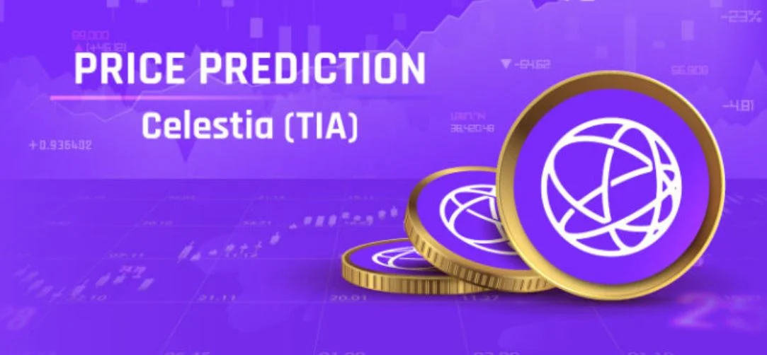 Celestia TIA logo kriptovaluta árfolyam előrejelzés price