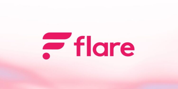 Flare (FLR) kriptovaluta logo árfolyam előre jelzés fogalom