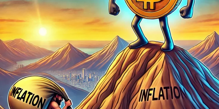 bitcoin infláció