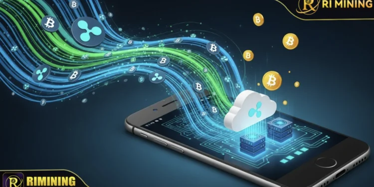 RI Mining Felhőbányászati Alkalmazás: XRP hajtja a Bitcoin-bányászatot, napi akár 15 000 USD bevétellel