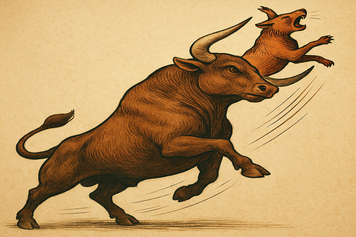 Bikapiac Bull market felfelé emelkedő