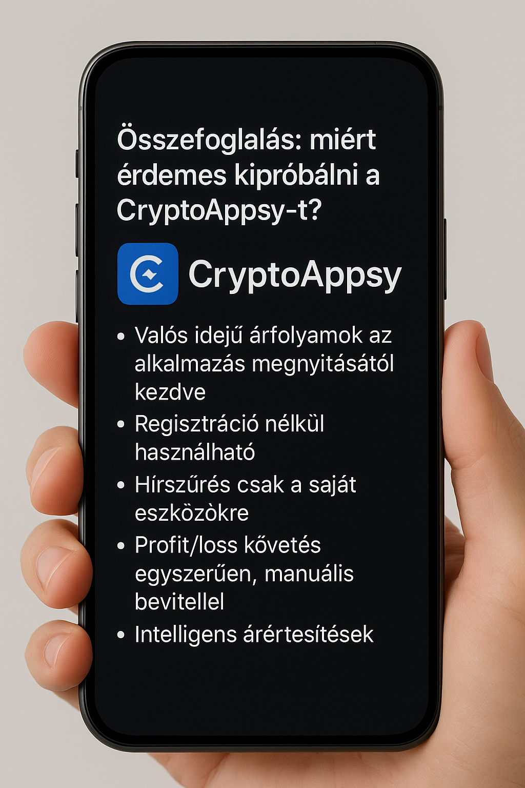 CryptoAppsy összegzés miért jó