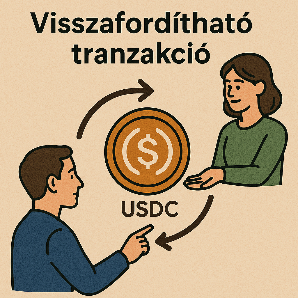 Visszafordítható tranzakció USDC stabilcoin circle