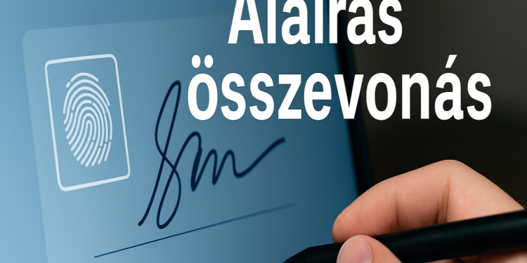 Aláírás összevonás