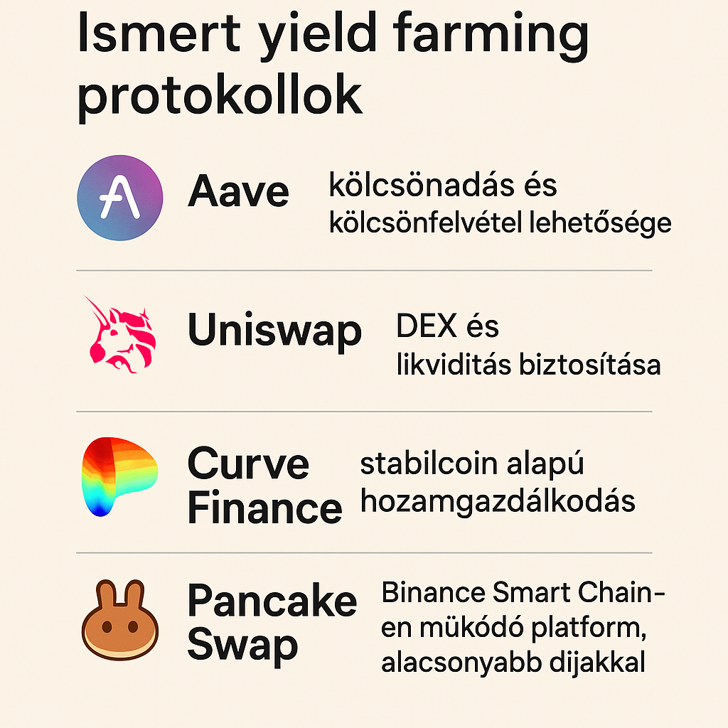 hozamgazdálkodás  yield farming protokollok