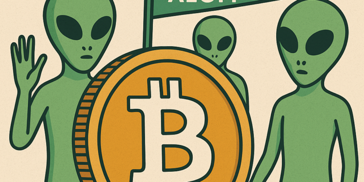 Nagyobb esély van a földönkívüliek felfedezésére, mint arra, hogy a Bitcoin eléri a 200 ezer dollárt – állítja egy kriptofogadási platform
