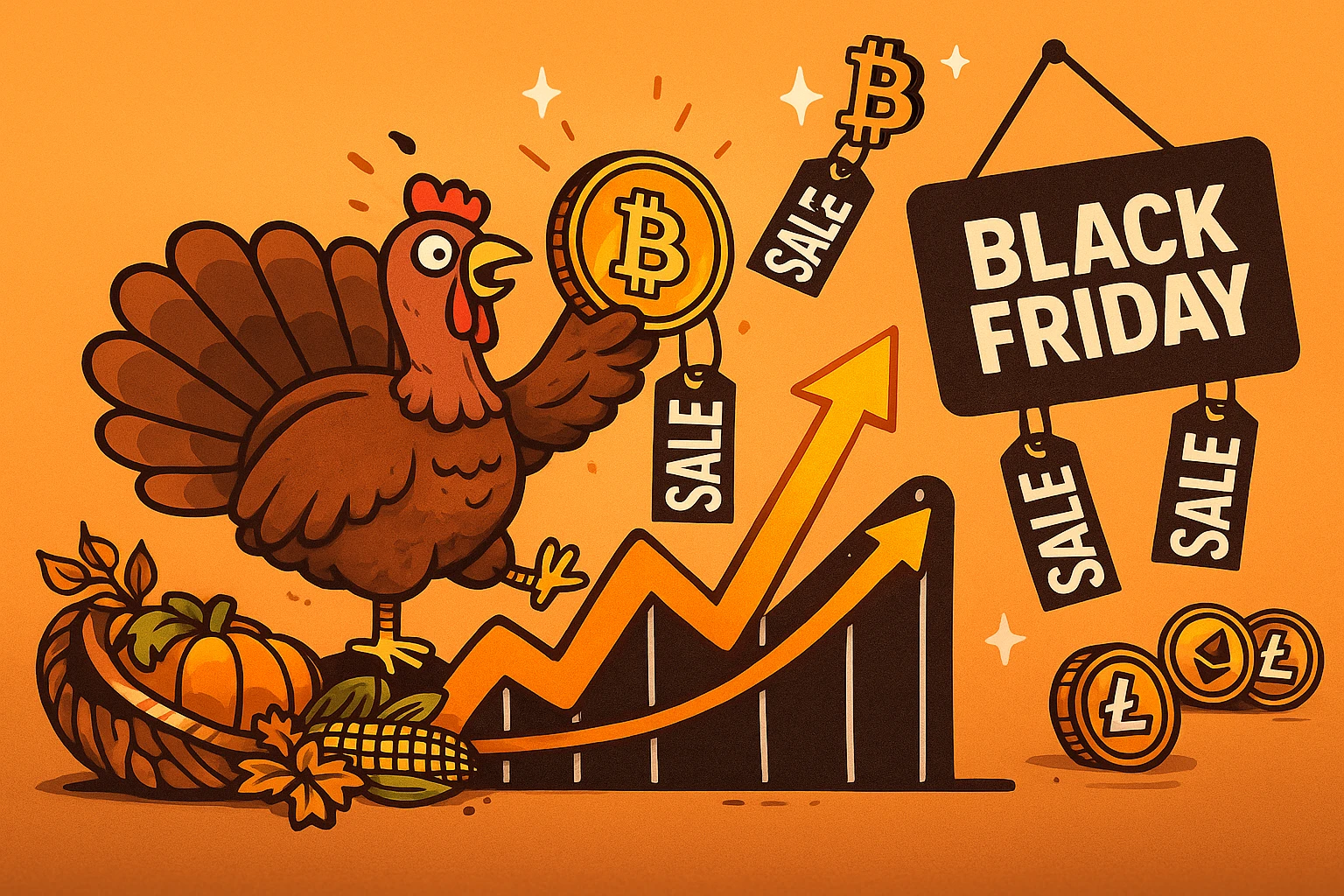 Black Friday hálaadás bitcoin kriptopiac
