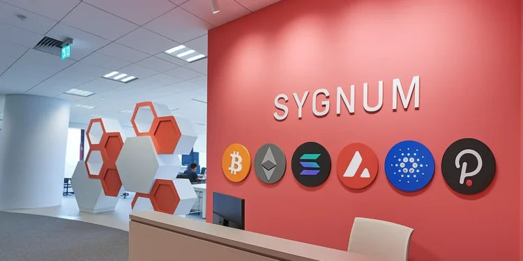 Sygnum Bank bank Bitcoin, Ethereum, Solana, Avalanche, Cardano, Polkadot