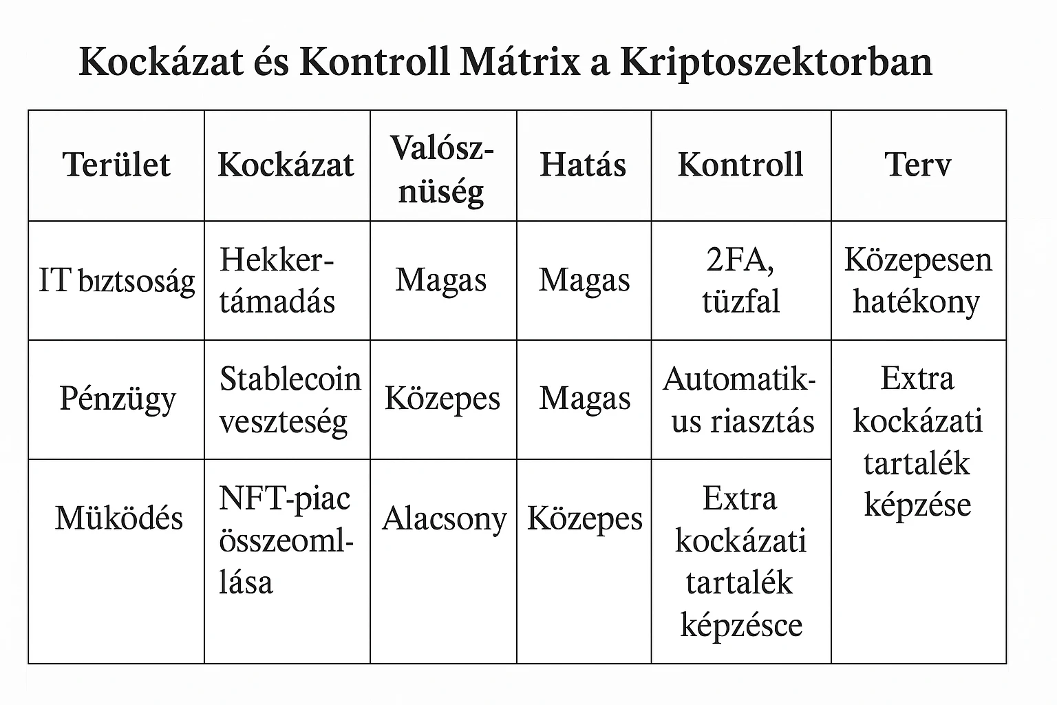 Kockázatkontroll kockázat