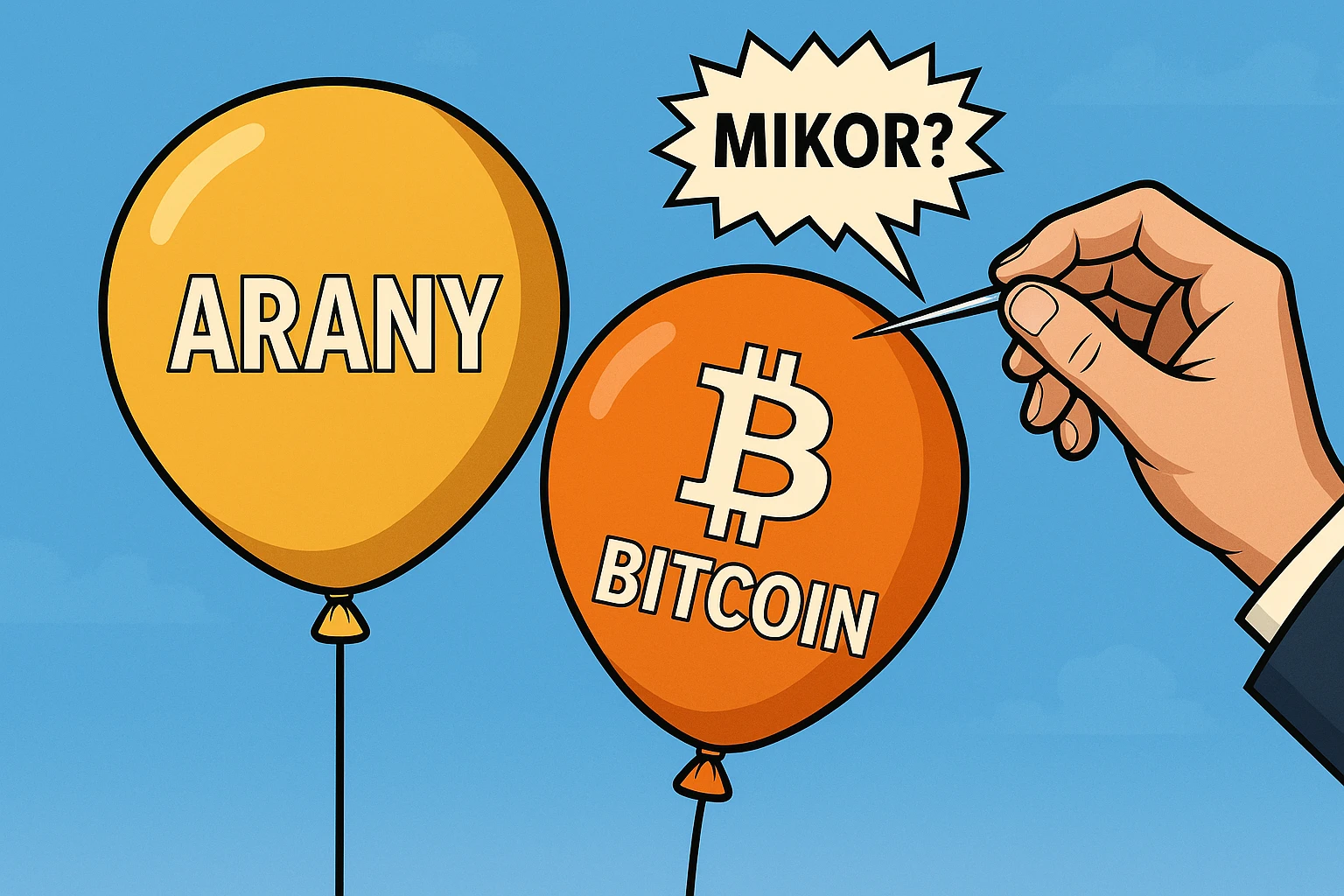 Arany bitcoin lufi kipukkan