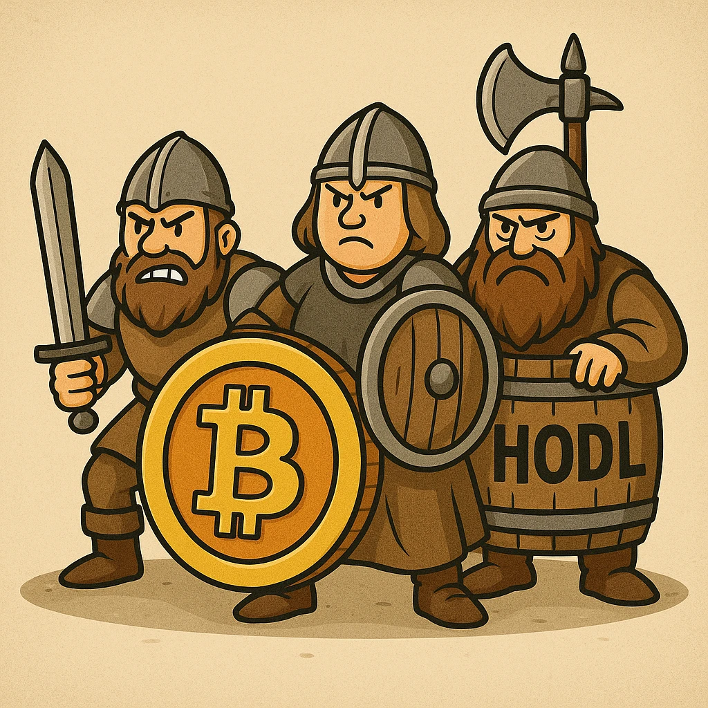 HODL hosszú távú bitcoin tartok