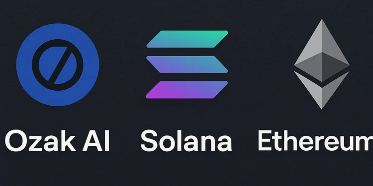 OZAK Ai Solana Ethereum