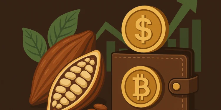 kakaó cocoa bitcoin árfolyam piac kripto pénz