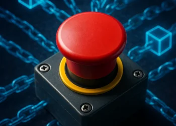 vészkapcsoló gomb kapcsoló blokklánc