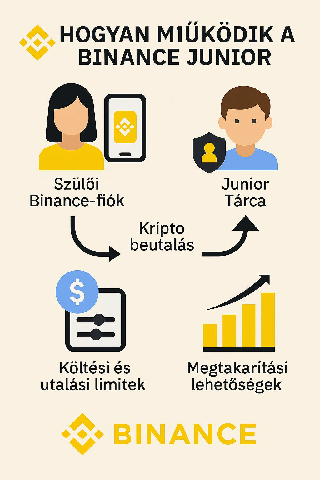 Binance Junior működése