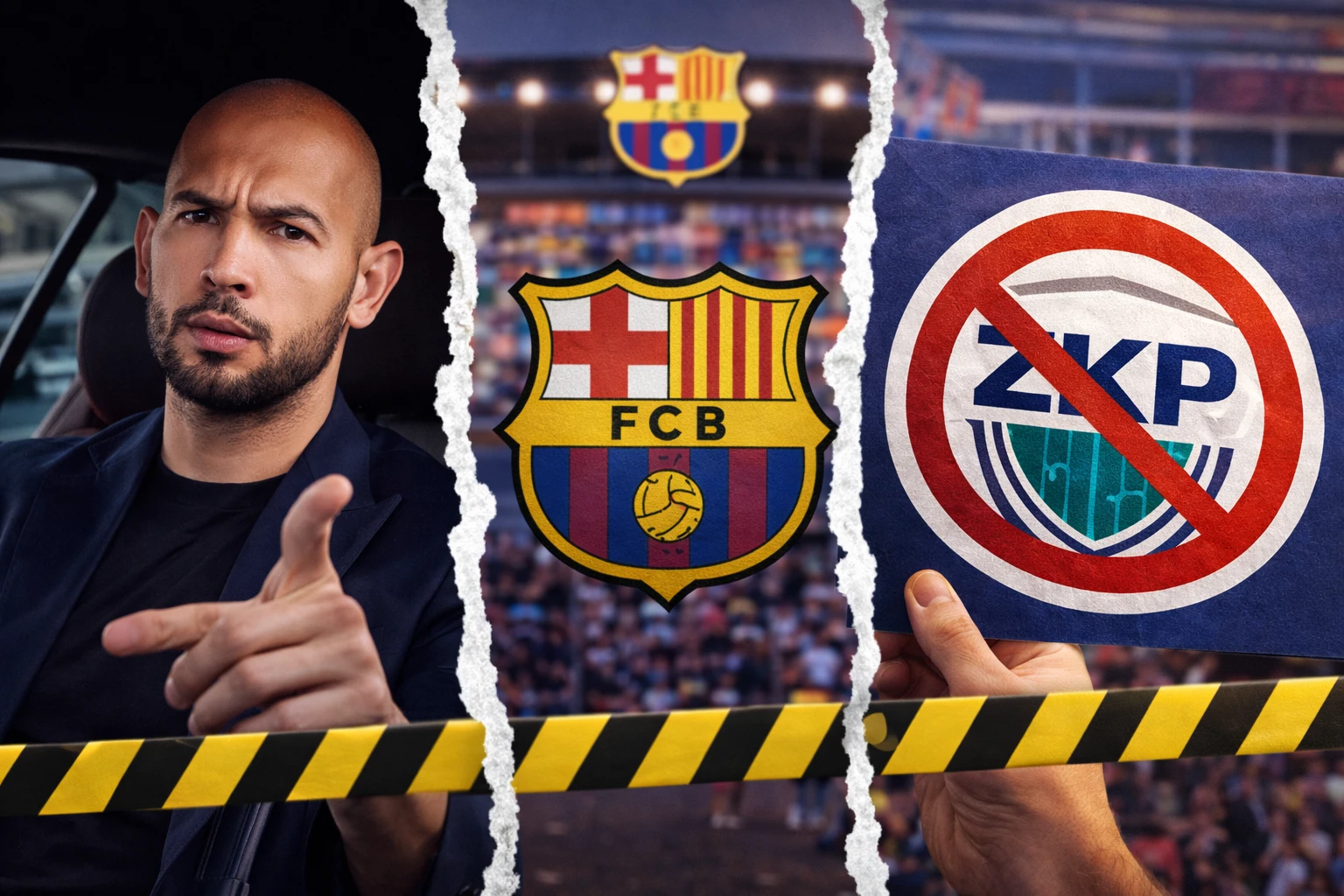 Andrew Tate FC Barcelona ZKP szakítás