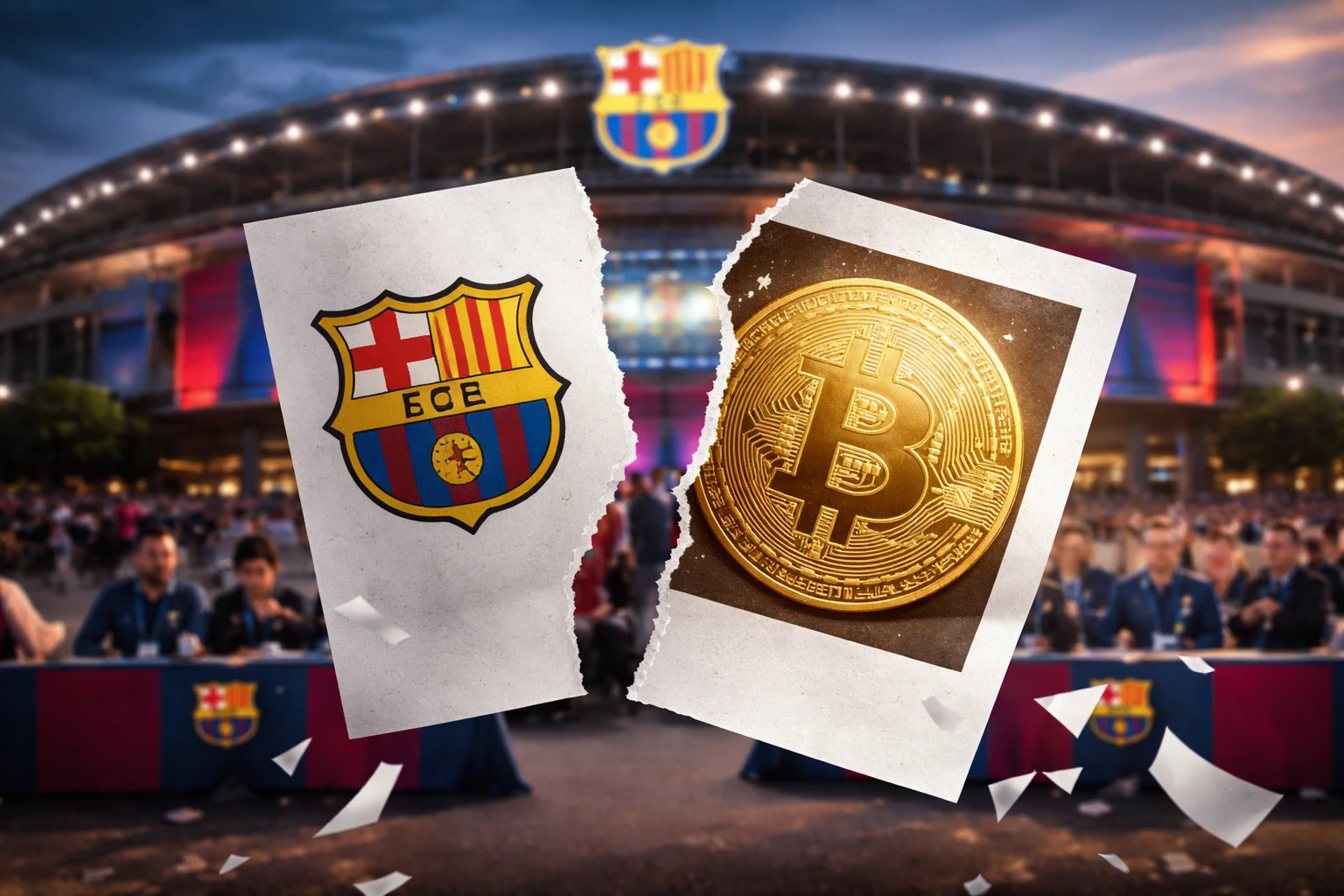 Barcelona FC bitcoin szakítás