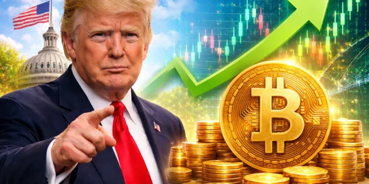 Bitcoin Trump nyomás emelkedés