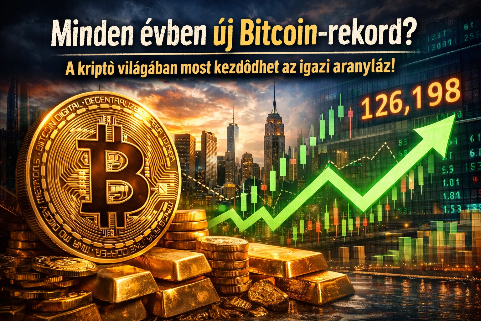 Bitcoin növekedés emelkedés