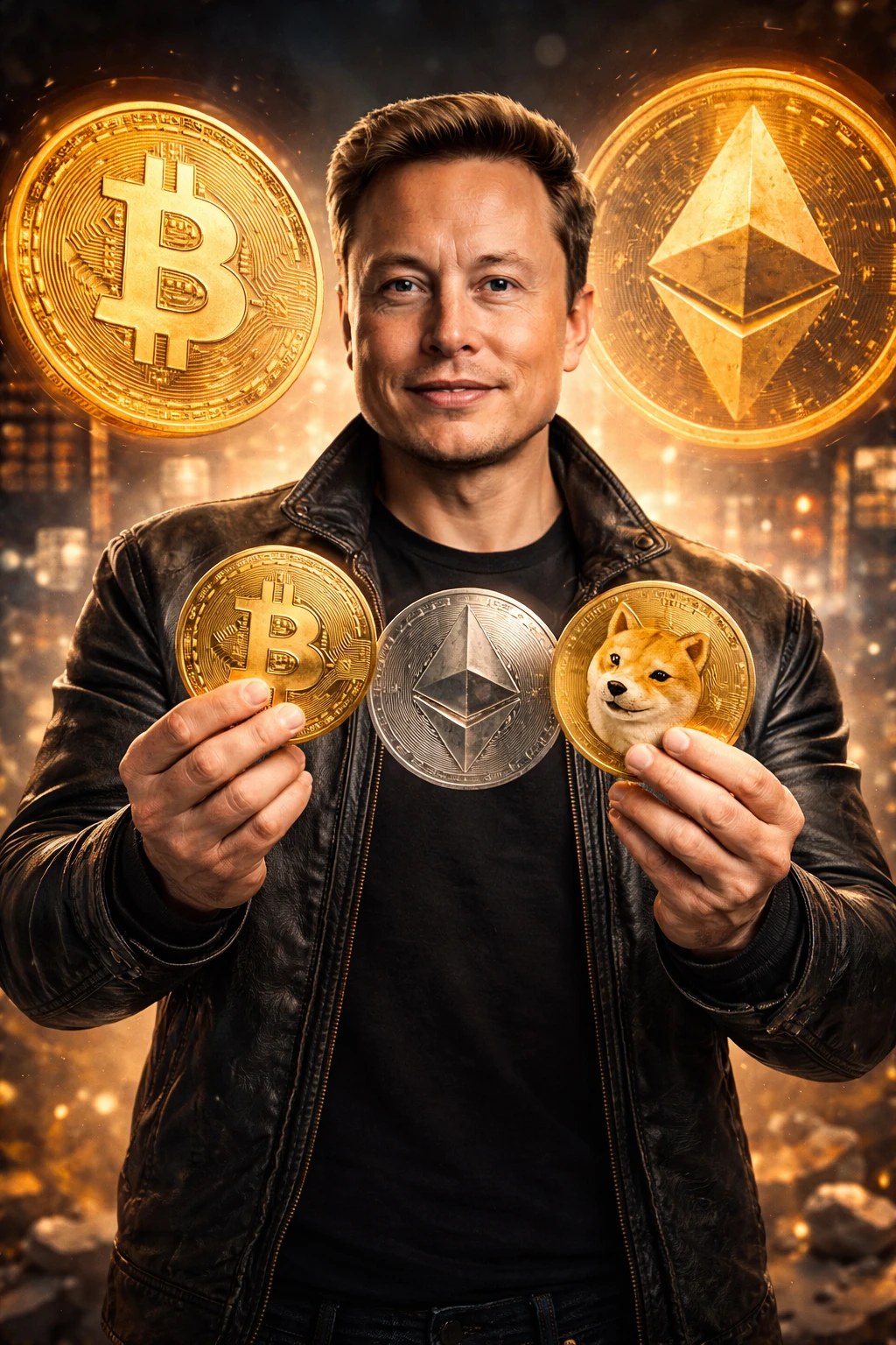Elen Musk Bitcoin Ethereum Dogecoin