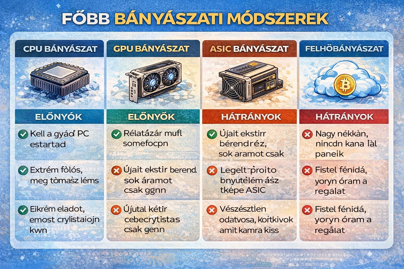 Kriptovaluta bányászat módszerek