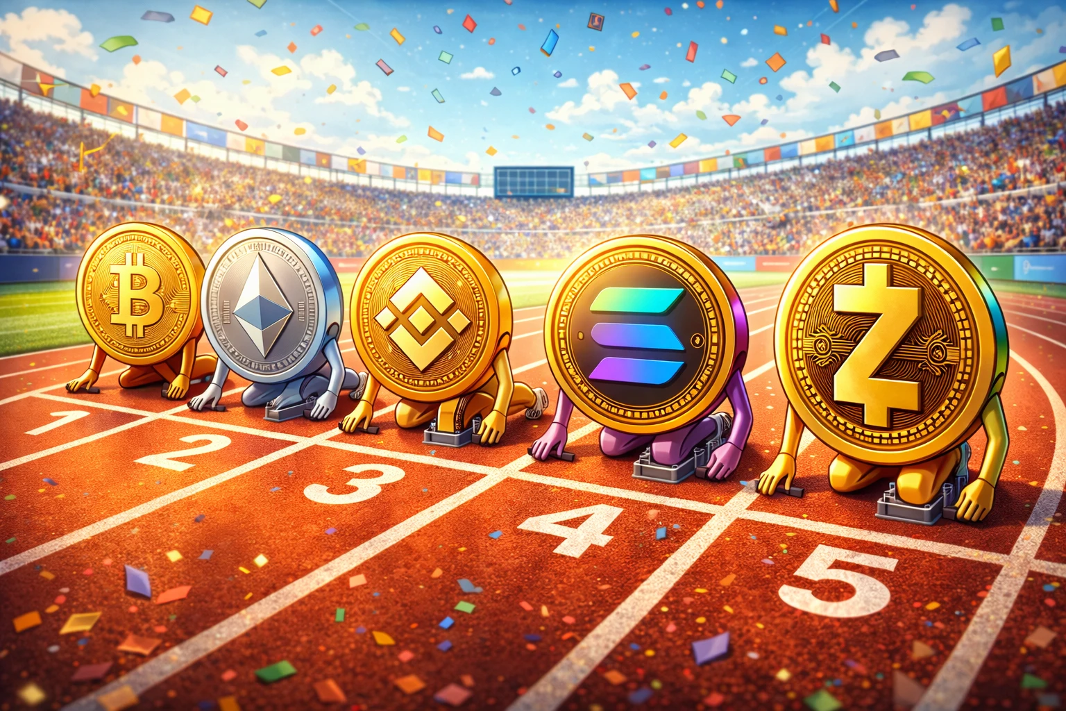 Zcash (ZEC) verseny emelkedik verseny