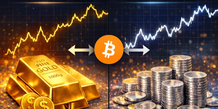 arany ezüst bicoin árfolyam