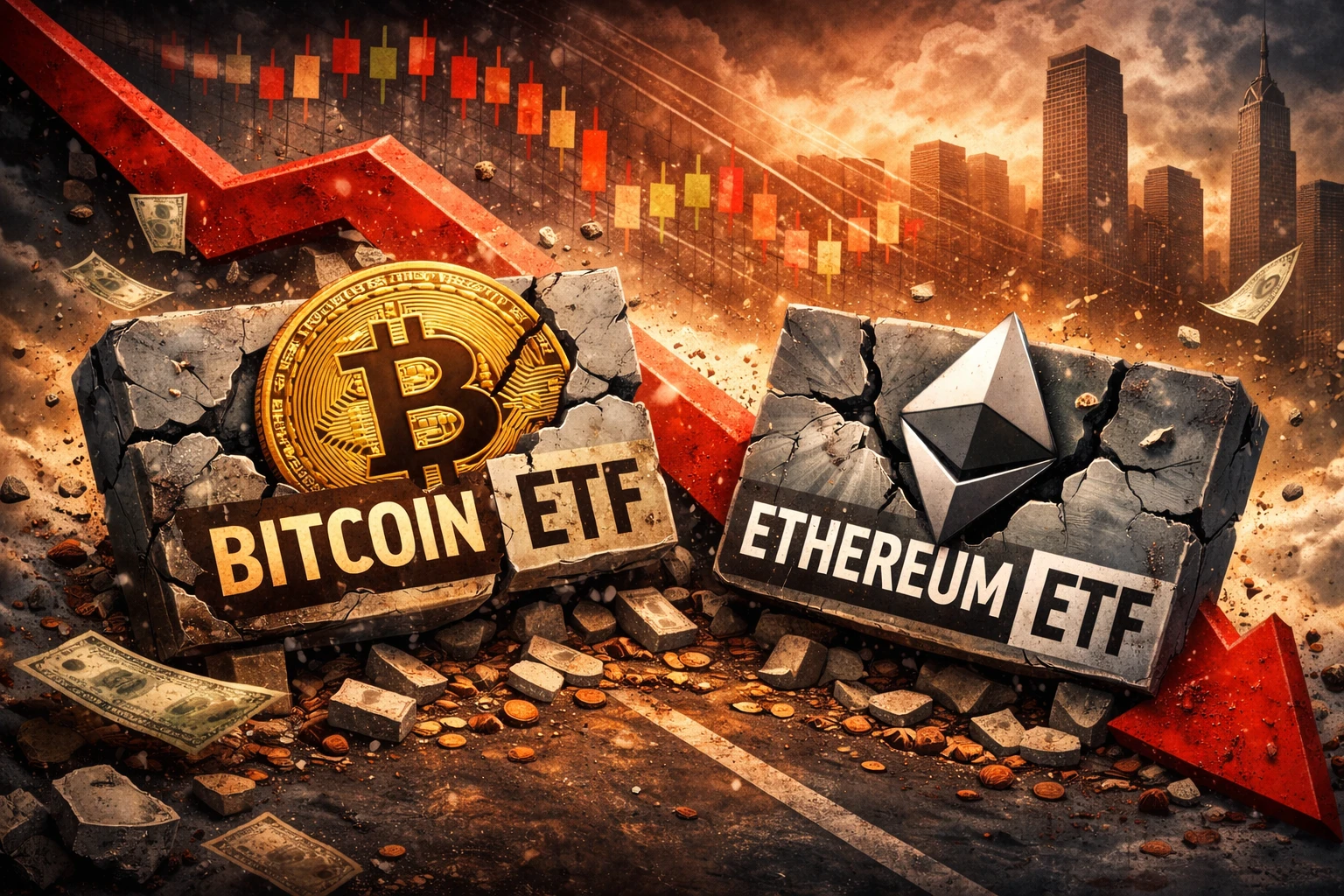 bitcoin ethereum etf zuhanás