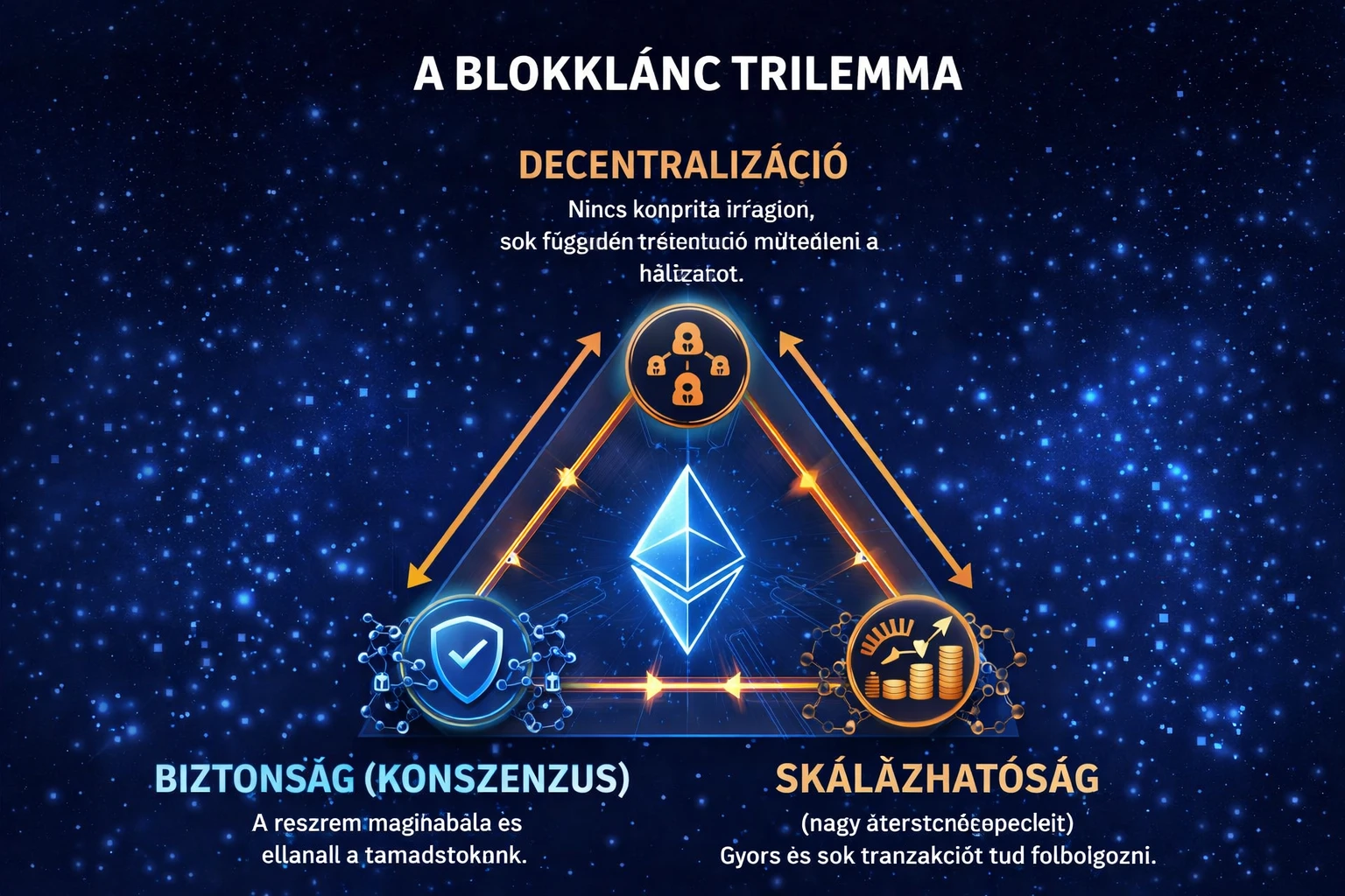 blokklánc trilemma