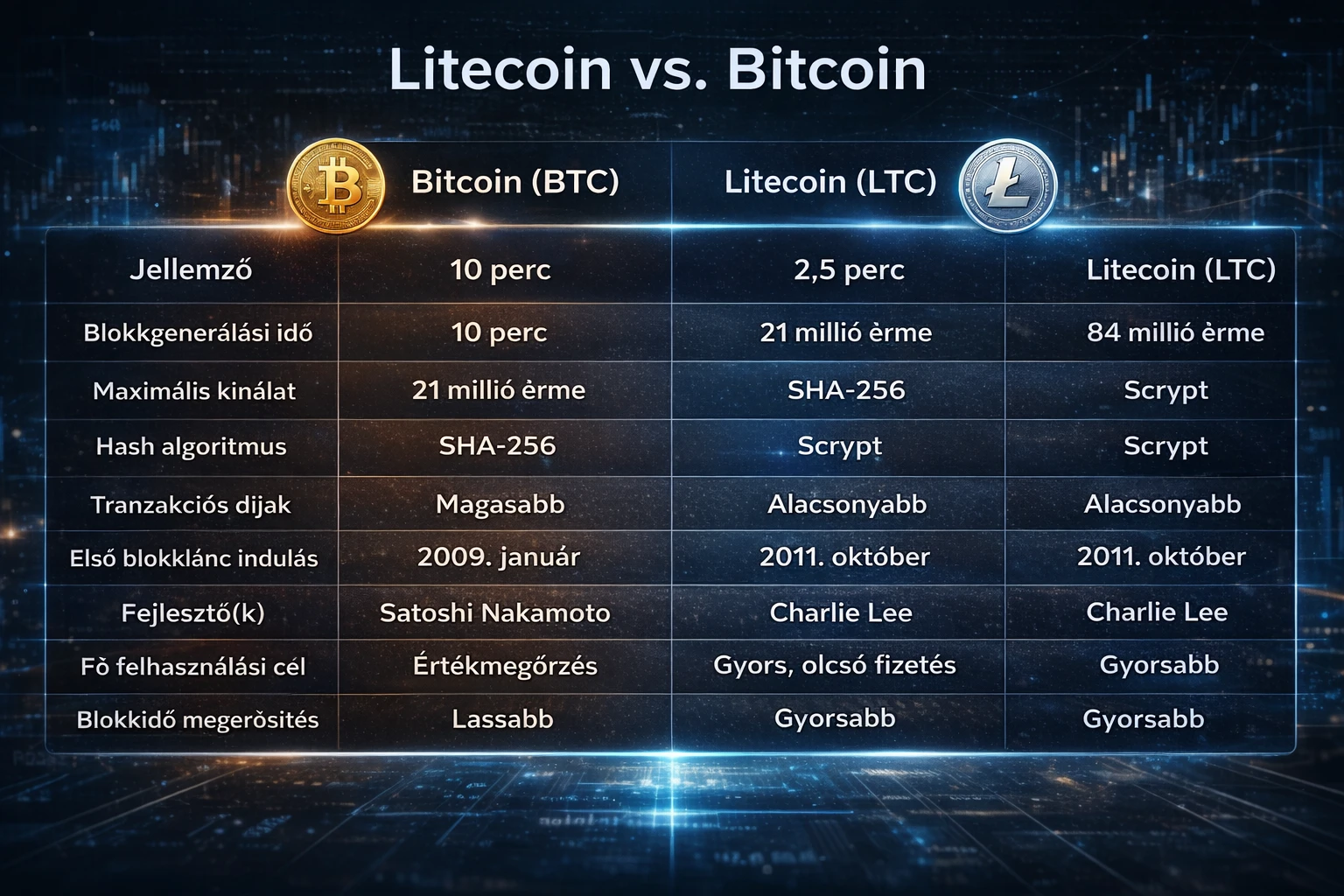 litecoin táblázat