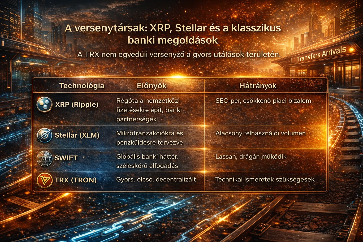 Tron pénzküldés összehsonlítás