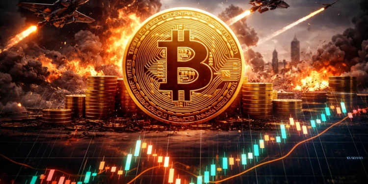 Bitcoin háború idején: Esés vagy visszapattanás?
