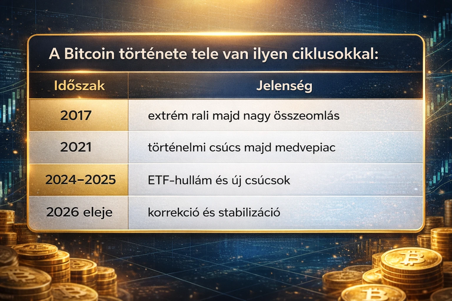 Bitcoin ciklusok
